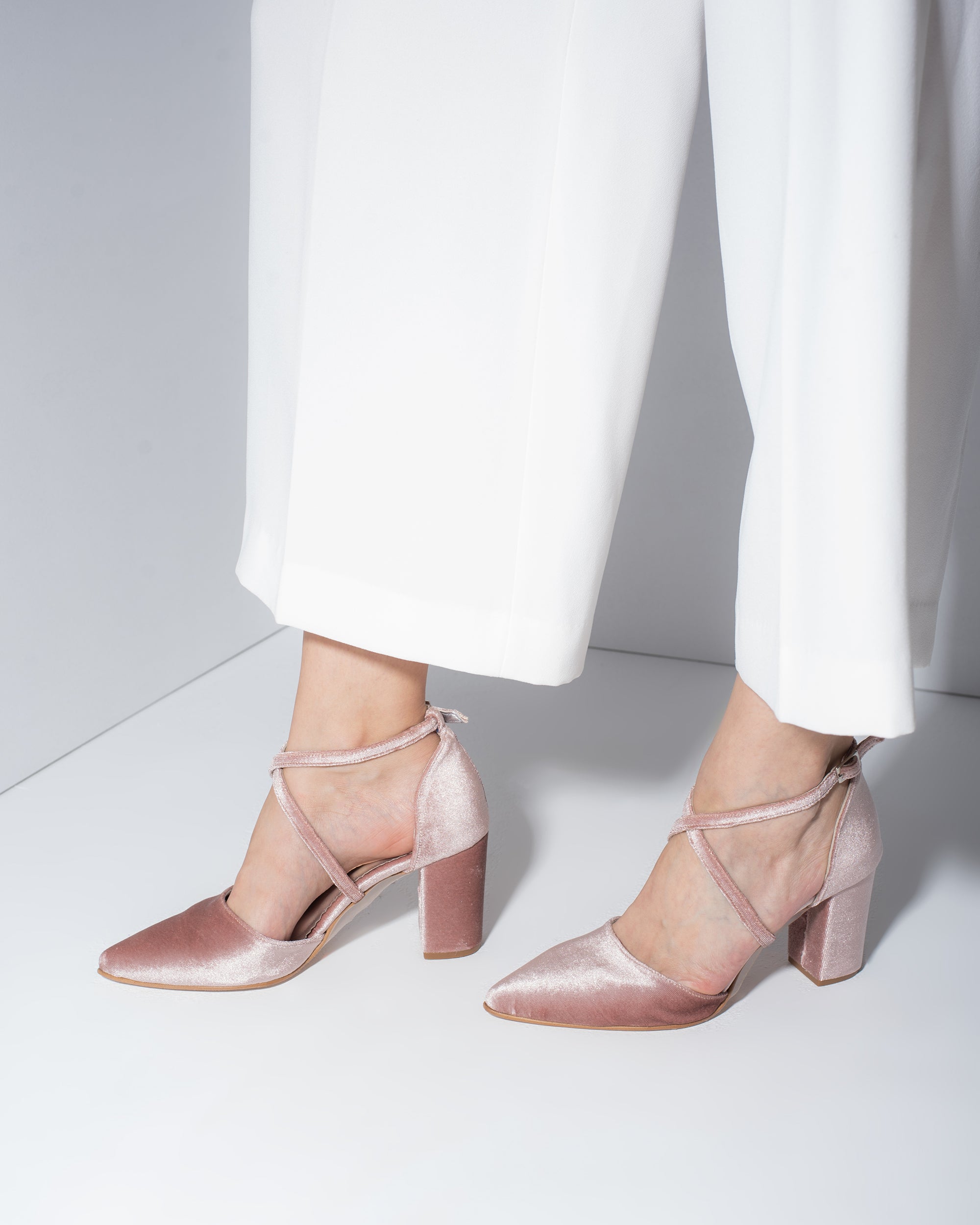 Blissful Blush Suede Pump - Comfortable Heels - Ally Shoes