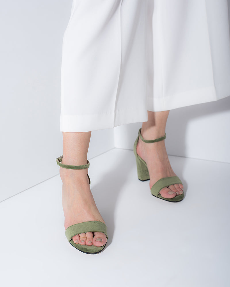 wedding sandals for bride sage green