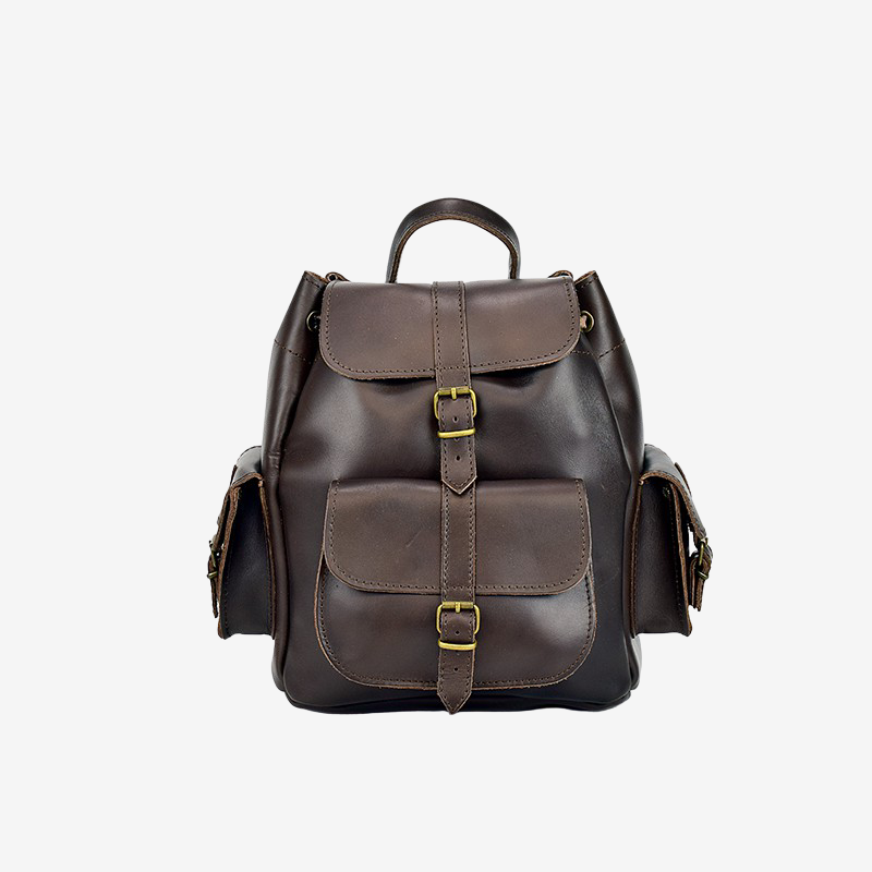 small brown leather backpacks for women
