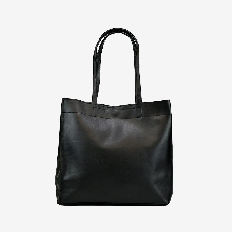 black leather shoulder leather bags for women