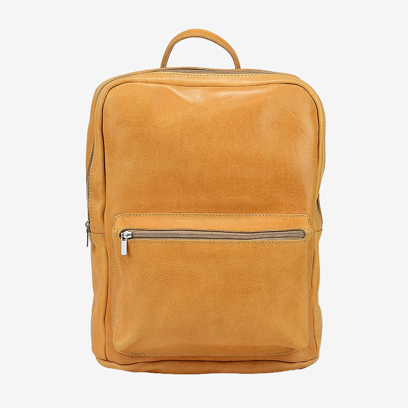 natural leather backpack for notebook
