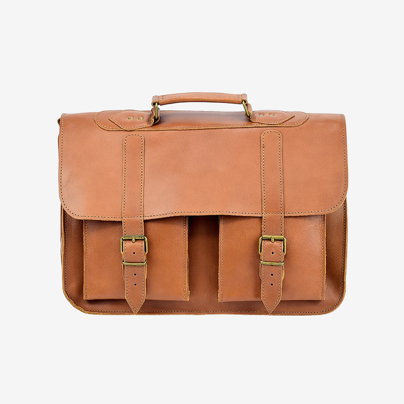  Large leather briefcase for man
