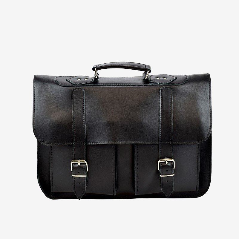 black  leather briefcases