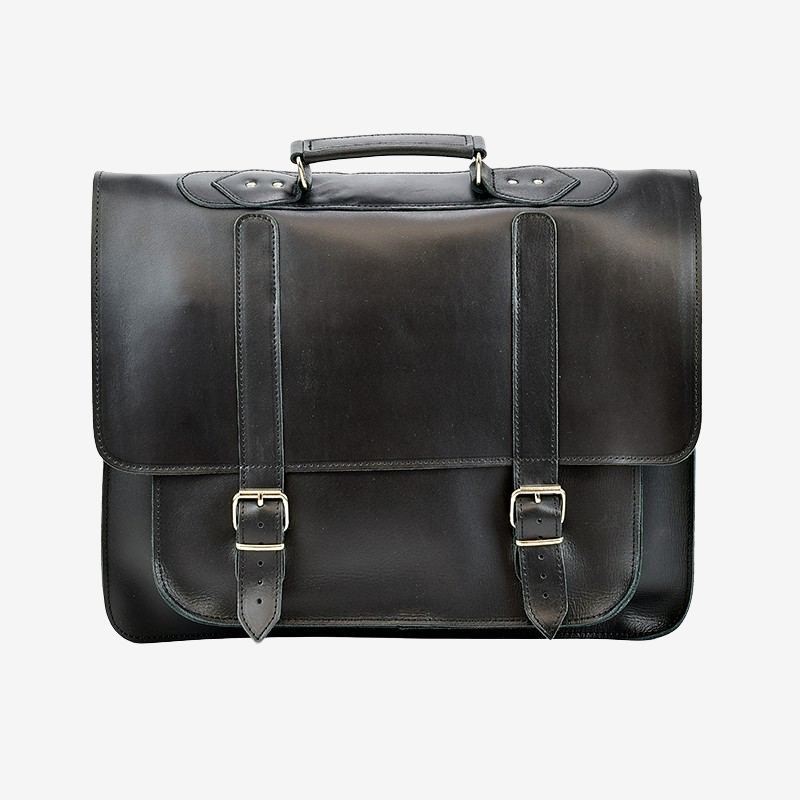 black leather briefcases