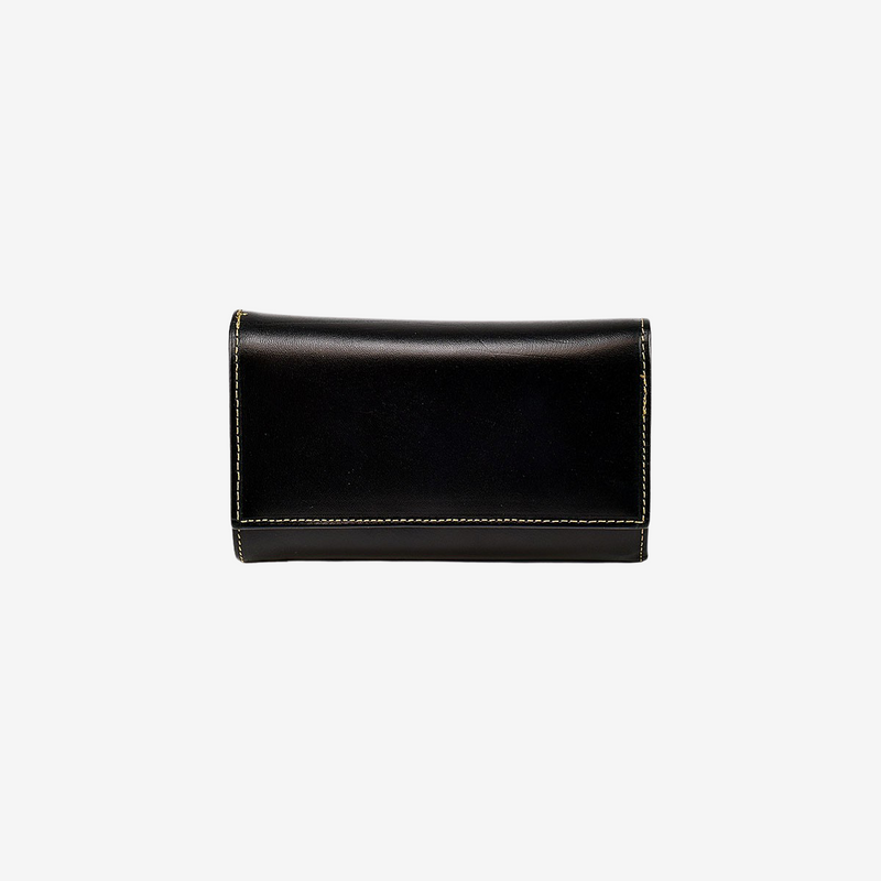 black leather wallets for women