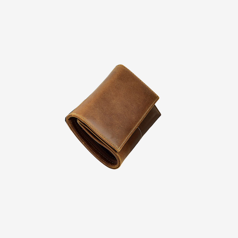 brown leather wallets for women