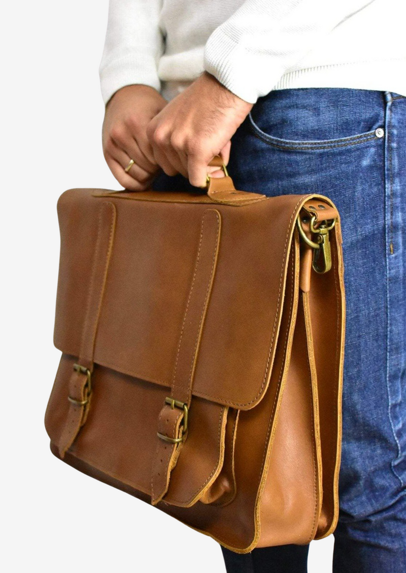 brown briefcases