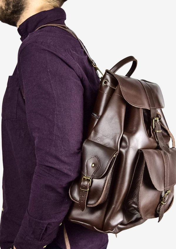  mens leather backpacks, δερμάτινες τσάντες αντρικές