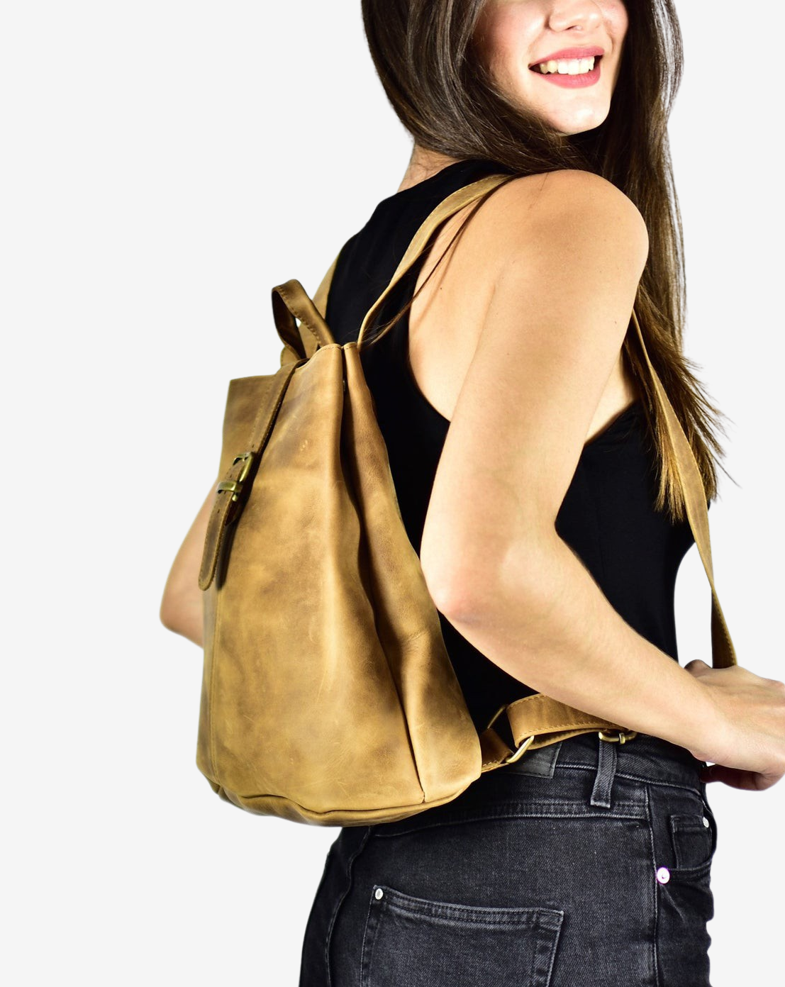 womens leather backpacks