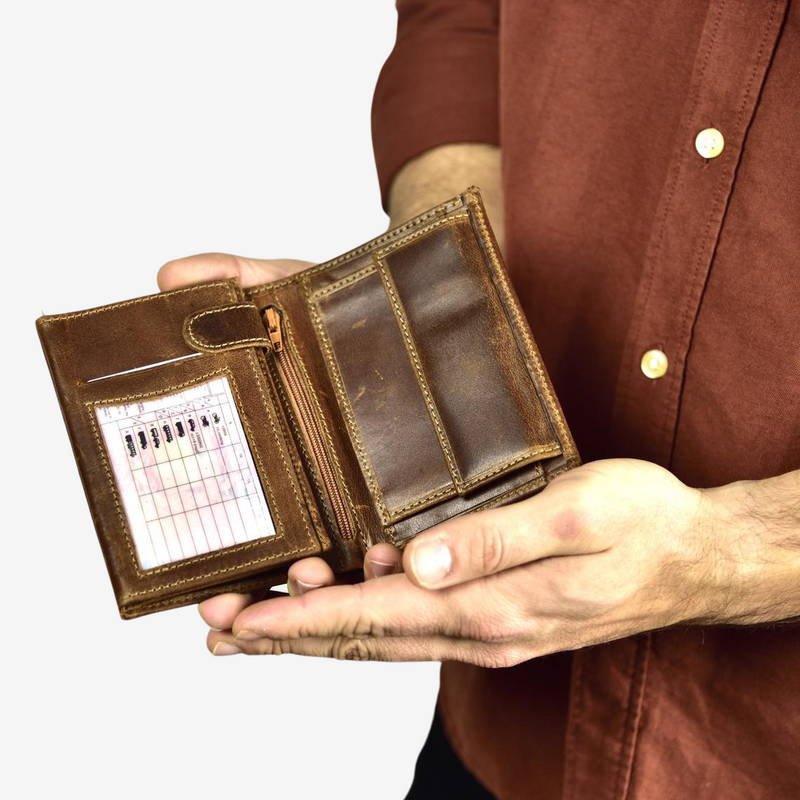 brown large wallets for men, πορτοφόλια ανδρικά για ταυτότητα