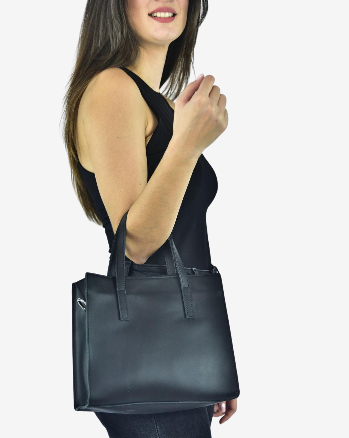 black leather bags for ladies