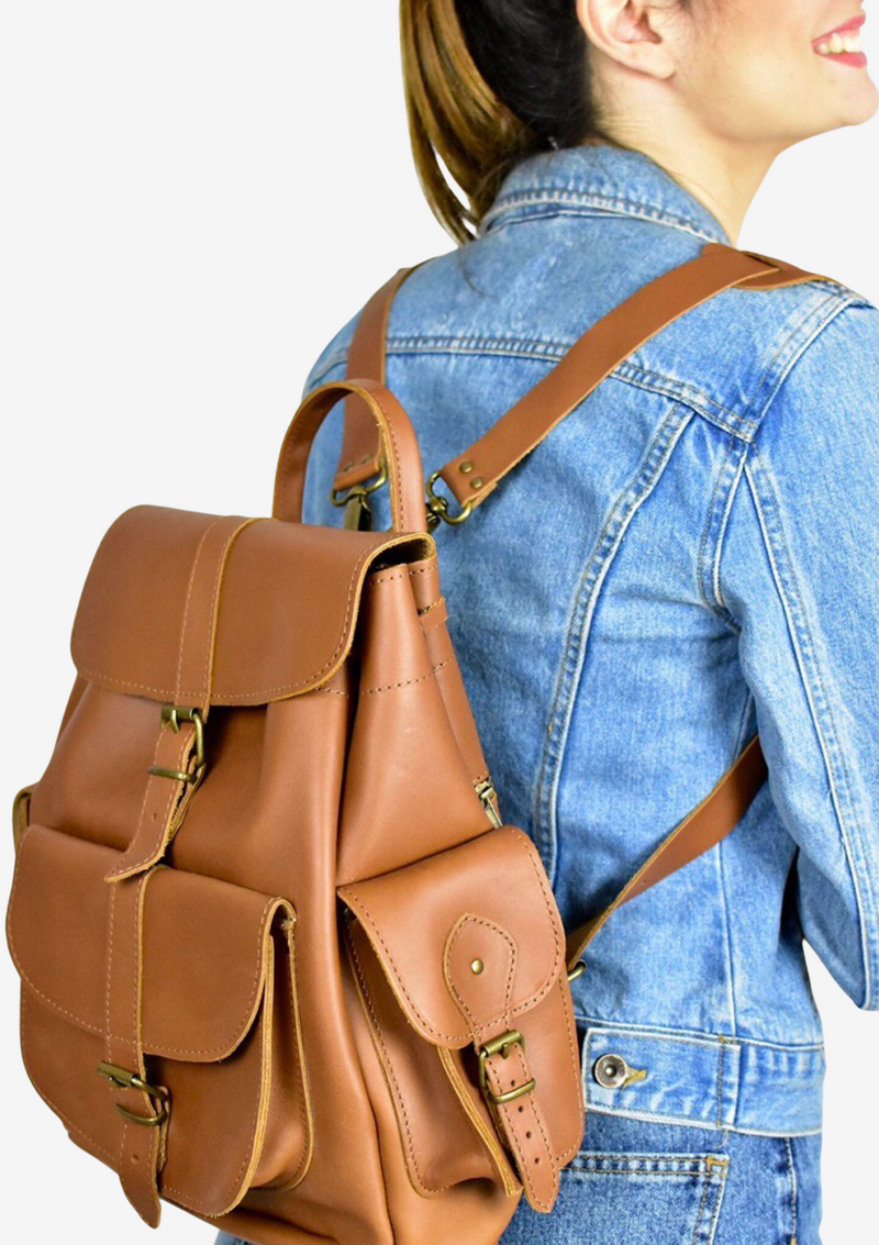 genuine Greek Leather backpacks