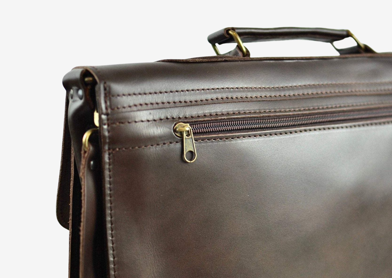  Large leather briefcase for man