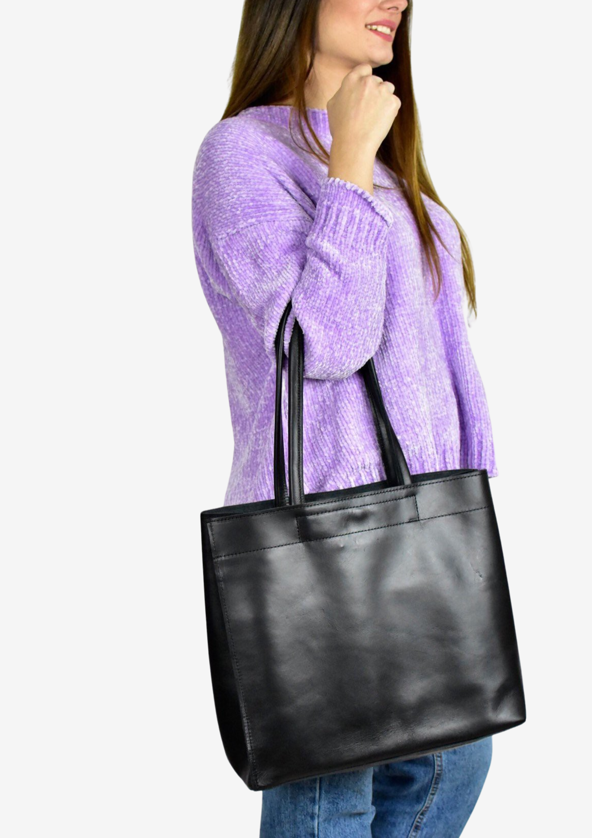 handmade leather shoulder bags for women