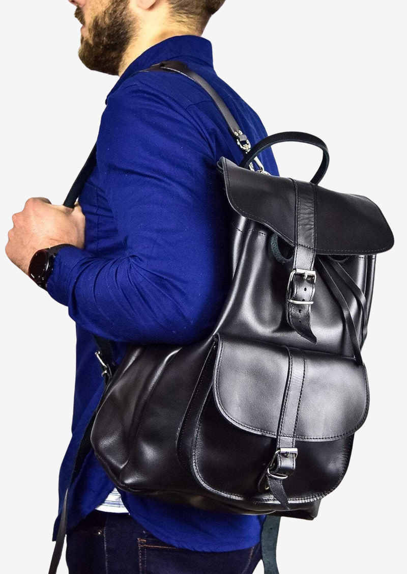 greek leather backpack, δερμάτινες τσάντες αντρικές