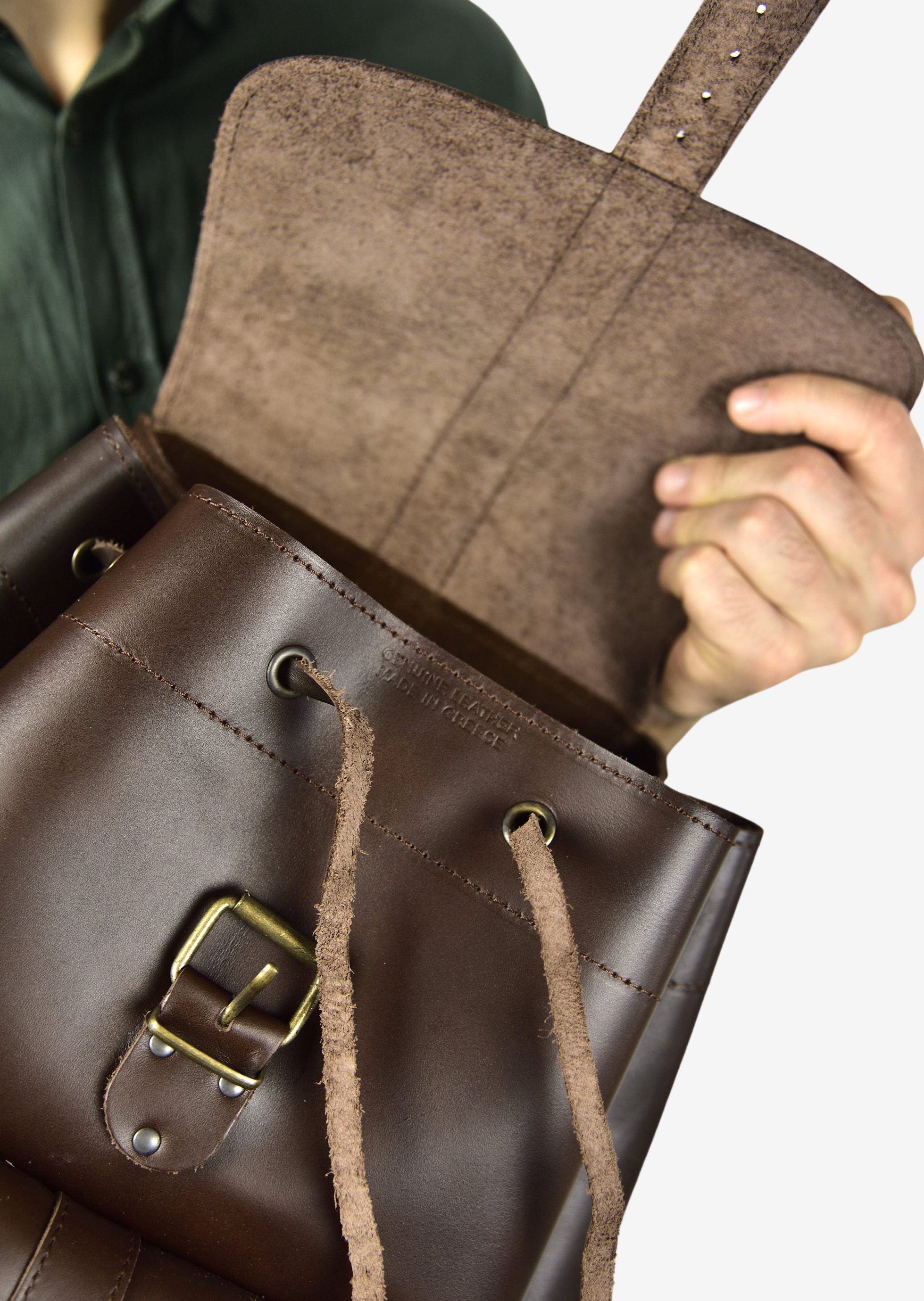  Large leather bag for man