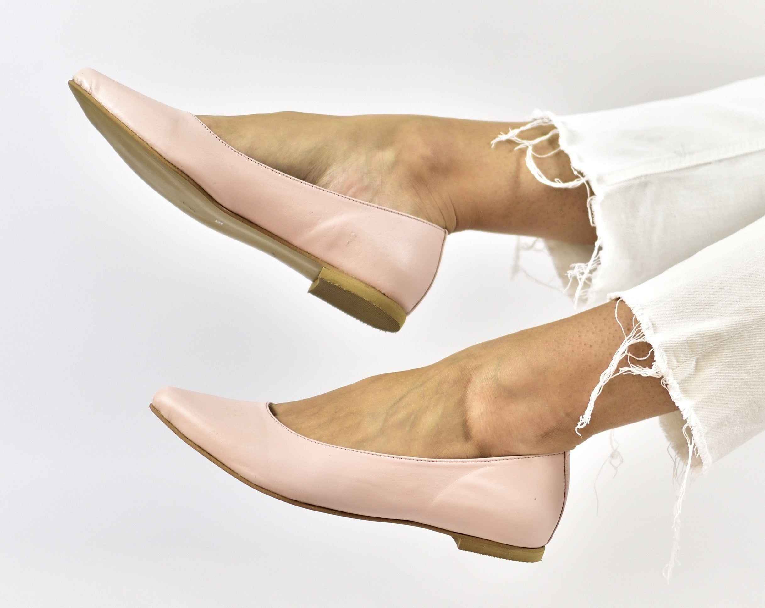 pink wedding shoes, δερμάτινα νυφικά πέδιλα για γυναίκες