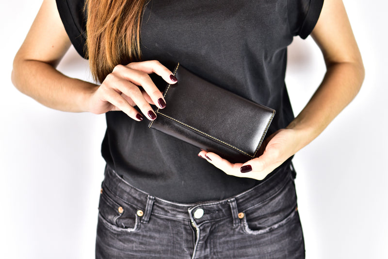 handmade leather wallets, μικρά γυναικεία πορτοφόλια