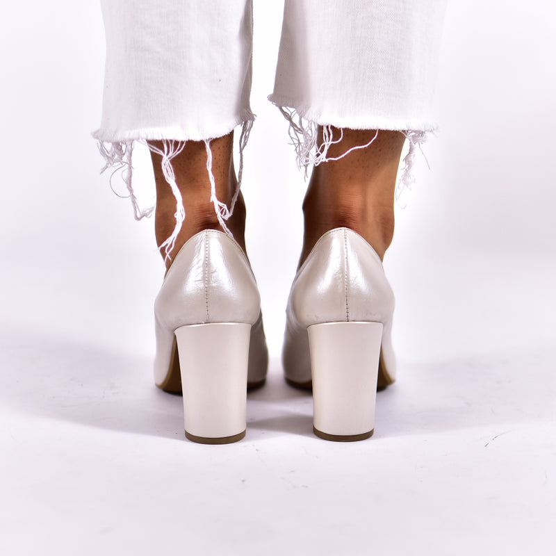 ivory wedding shoes, γυναικεία δερμάτινα νυφικά παπούτσια