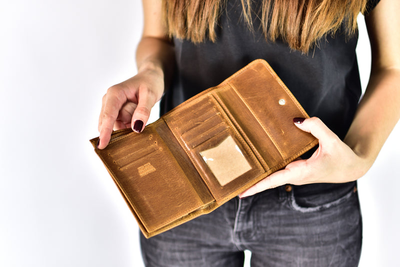 leather women's wallets
